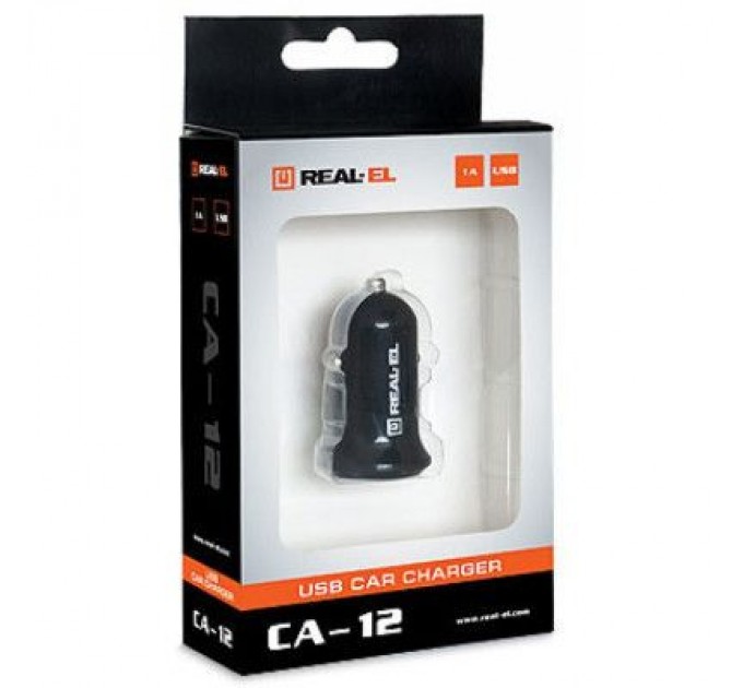 REAL-EL Зарядний пристрій REAL-EL CA-12 black (EL123160008)