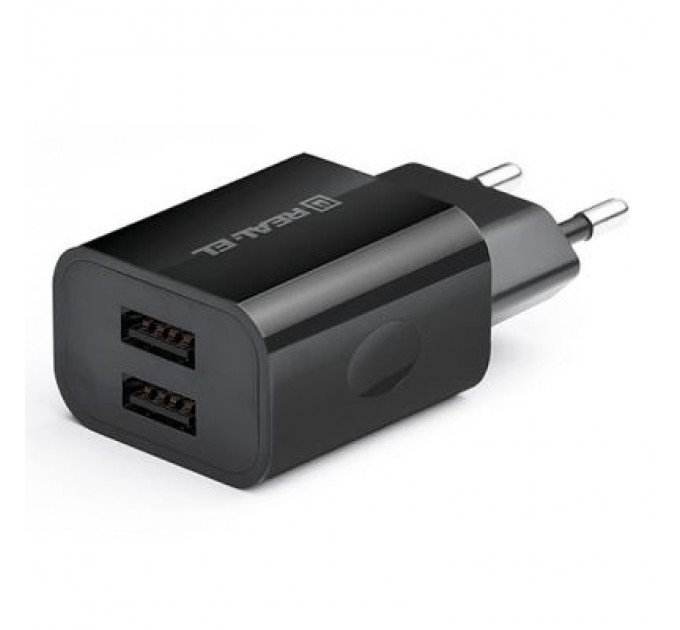 REAL-EL Зарядний пристрій REAL-EL CH-210 black (EL123160014)