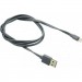 Canyon Дата кабель USB 2.0 AM to Lightning 1.0m MFI flat Dark gray Canyon (CNS-MFIC2DG)