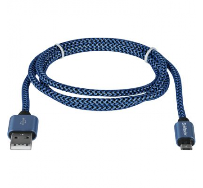 Defender Дата кабель USB 2.0 AM to Micro 5P 1.0m USB08-03T blue Defender (87805)