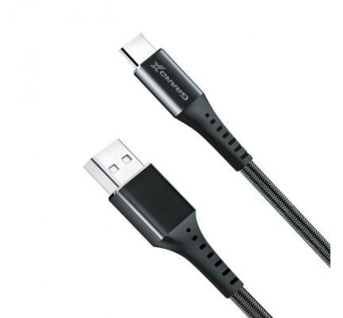 Grand-X Дата кабель USB 2.0 AM to Type-C 1.2m Black Grand-X (FC-12B)
