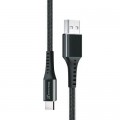 Grand-X Дата кабель USB 2.0 AM to Type-C 1.2m Black Grand-X (FC-12B)