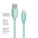 ColorWay Дата кабель USB 2.0 AM to Lightning 2.0m mint ColorWay (CW-CBUL007-MT)