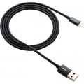 Canyon Дата кабель USB 2.0 AM to Lightning 1.0m Black Canyon (CNE-CFI3B)