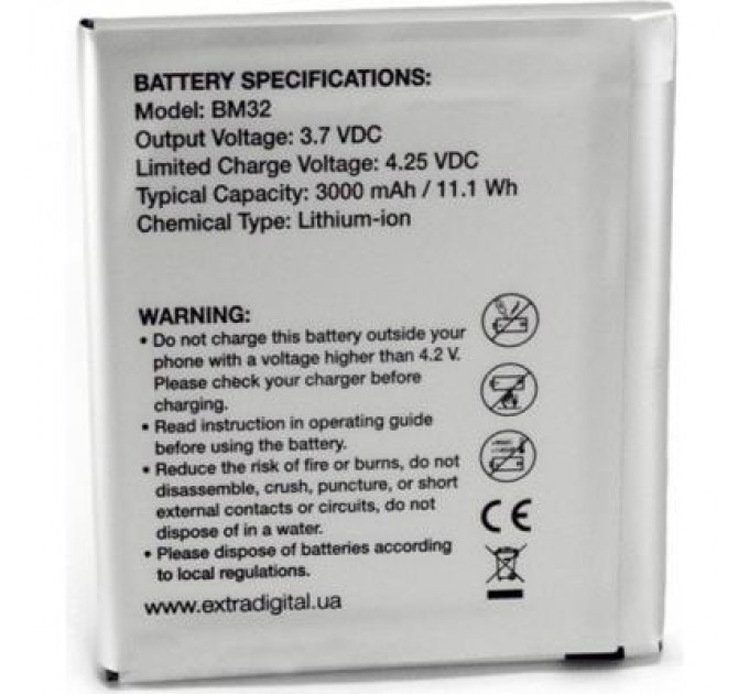 Extradigital Акумуляторна батарея Extradigital Xiaomi Mi4 (BM32) 3000 mAh (BMX6446)
