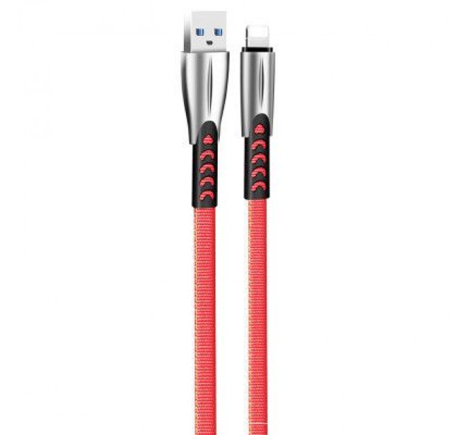 ColorWay Дата кабель USB 2.0 AM to Lightning 1.0m zinc alloy red ColorWay (CW-CBUL010-RD)