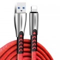 ColorWay Дата кабель USB 2.0 AM to Lightning 1.0m zinc alloy red ColorWay (CW-CBUL010-RD)