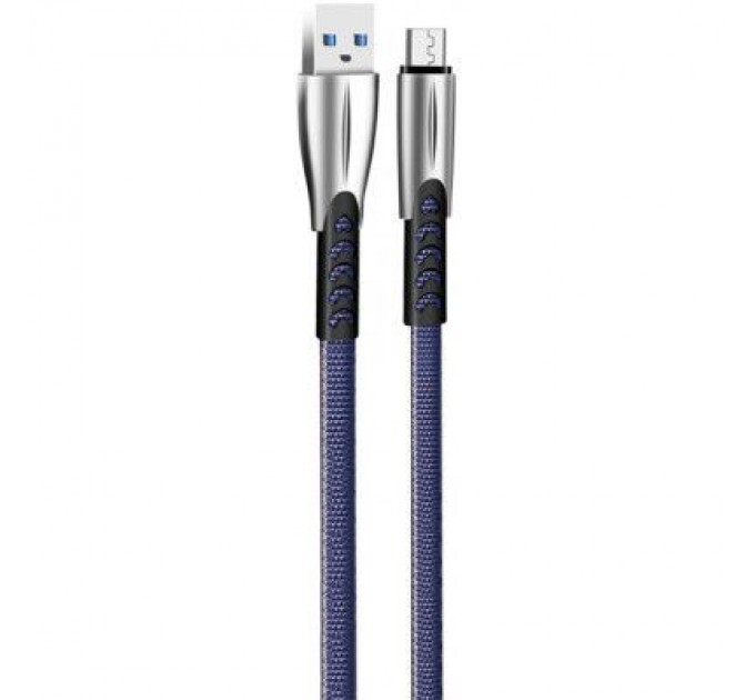 ColorWay Дата кабель USB 2.0 AM to Micro 5P 1.0m zinc alloy blue ColorWay (CW-CBUM011-BL)
