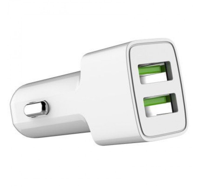 ColorWay Зарядний пристрій ColorWay 2USB AUTO ID 2.4A (12W) white (CW-CHA009-WT)