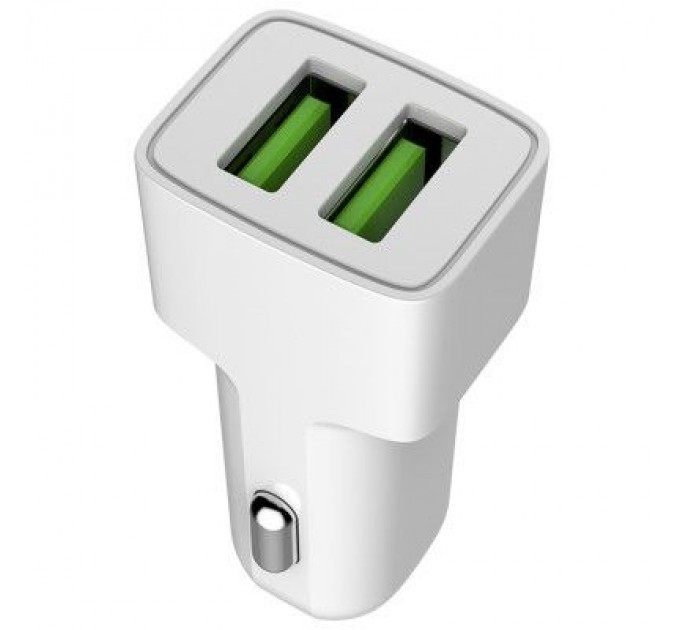 ColorWay Зарядний пристрій ColorWay 2USB AUTO ID 2.4A (12W) white (CW-CHA009-WT)