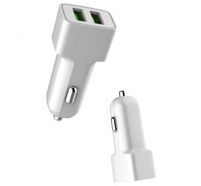 ColorWay Зарядний пристрій ColorWay 2USB AUTO ID 2.4A (12W) white (CW-CHA009-WT)