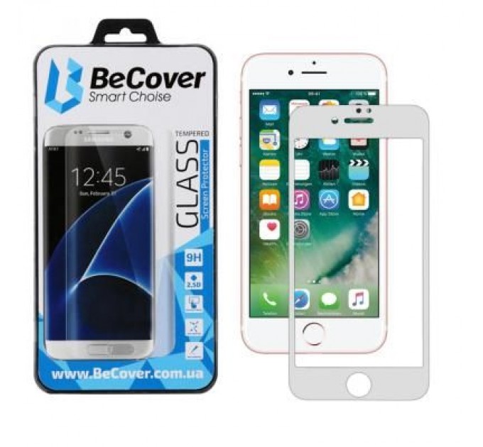 BeCover Скло захисне BeCover Apple iPhone 7 Plus / 8 Plus 3D White (701043)
