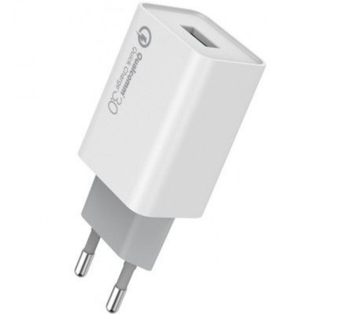 ColorWay Зарядний пристрій ColorWay 1USB Quick Charge 3.0 (18W) (CW-CHS013Q-WT)