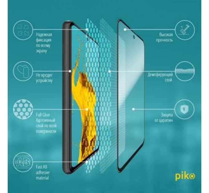 Piko Скло захисне Piko Full Glue Xiaomi Redmi Note 9 Pro black (1283126501883)