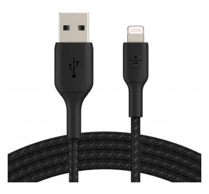 Belkin Дата кабель USB 2.0 AM to Lightning 1.0m black Belkin (CAA002BT1MBK)