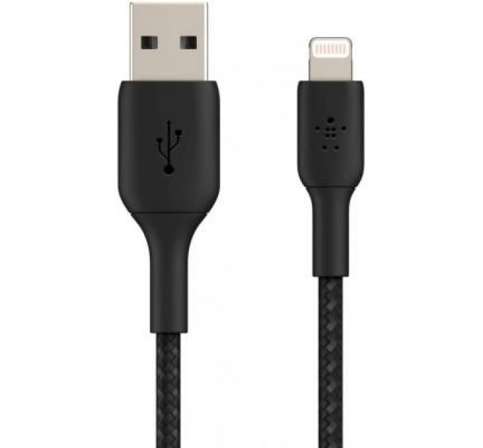 Belkin Дата кабель USB 2.0 AM to Lightning 1.0m black Belkin (CAA002BT1MBK)