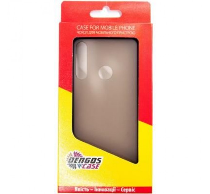 Dengos Чохол до мобільного телефона Dengos Matt Huawei Y6P, black (DG-TPU-MATT-54) (DG-TPU-MATT-54)