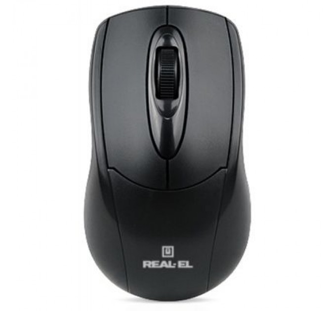 Мишка REAL-EL RM-207, USB, black
