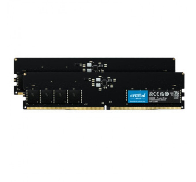 Crucial Модуль пам'яті для комп'ютера DDR5 32GB (2x16GB) 5600 MHz Micron (CT2K16G56C46U5)