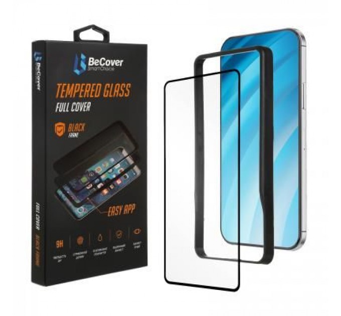BeCover Скло захисне BeCover Premium Easy Installation Xiaomi Redmi 9 Black (705468)