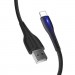 ColorWay Дата кабель USB 2.0 AM to Lightning 1.0m led black ColorWay (CW-CBUL034-BK)