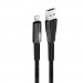 ColorWay Дата кабель USB 2.0 AM to Lightning 1.0m zinc alloy + led black ColorWay (CW-CBUL035-BK)