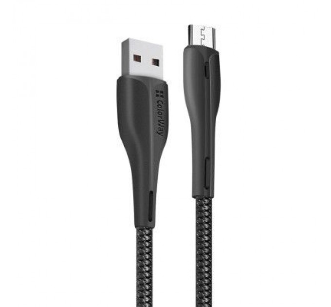 ColorWay Дата кабель USB 2.0 AM to Micro 5P 1.0m led black ColorWay (CW-CBUM034-BK)