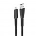 ColorWay Дата кабель USB 2.0 AM to Type-C 1.0m zinc alloy + led black ColorWay (CW-CBUC035-BK)