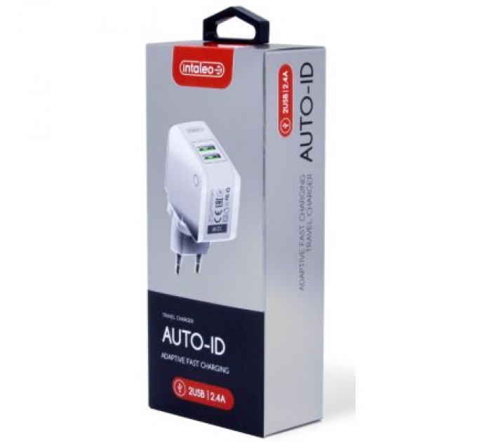 Intaleo Зарядний пристрій Intaleo TCA242 (2USB2,4A) (white) (1283126477492)