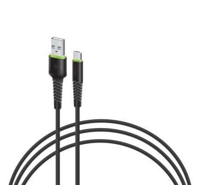 Intaleo Дата кабель USB 2.0 AM to Type-C 0.2m CBFLEXT0 black Intaleo (1283126487446)
