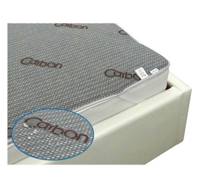 Руно Наматрацник Руно Водонепроникний на гумці Carbon 80х200 см (817Carbon)