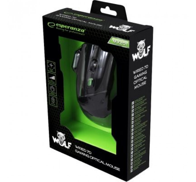Мишка Esperanza MX201 Wolf green (EGM201G)