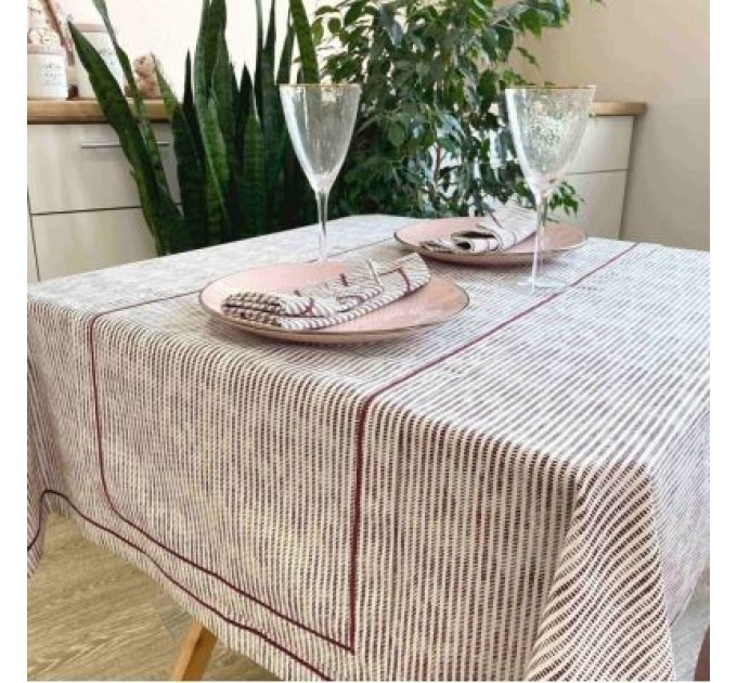 Прованс Доріжка на стіл Прованс Avantime Міраж Бордо 40х140 см (17313)