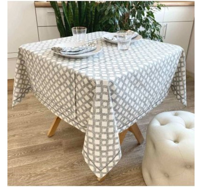 Прованс Скатертина Прованс Avantime Лофт Сірий 300х132 см (17303)