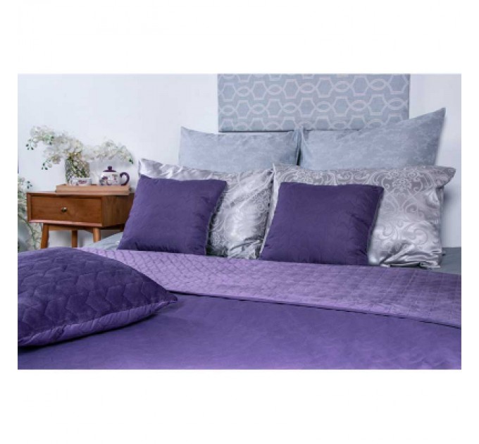 Руно Покривало Руно двостороннє VeLour Фіолетове 180 х 220 см (340.55_Violet)