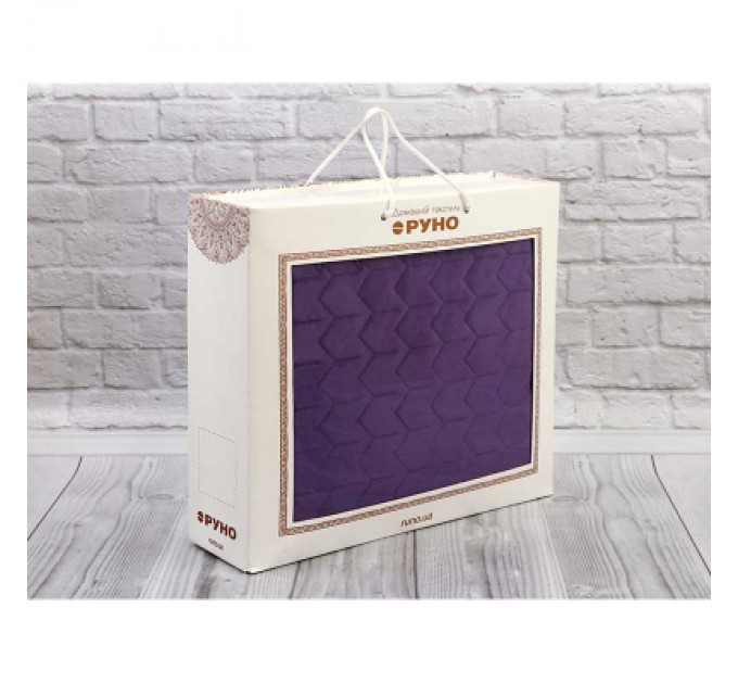 Руно Покривало Руно двостороннє VeLour Фіолетове 180 х 220 см (340.55_Violet)