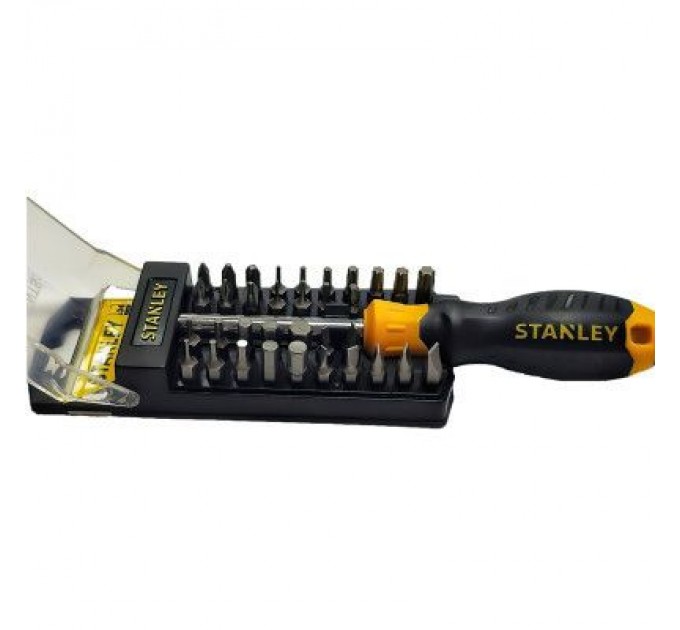 Набір викруток Stanley Multibit багатофункціональна з 34 насадками. (STHT0-70885)