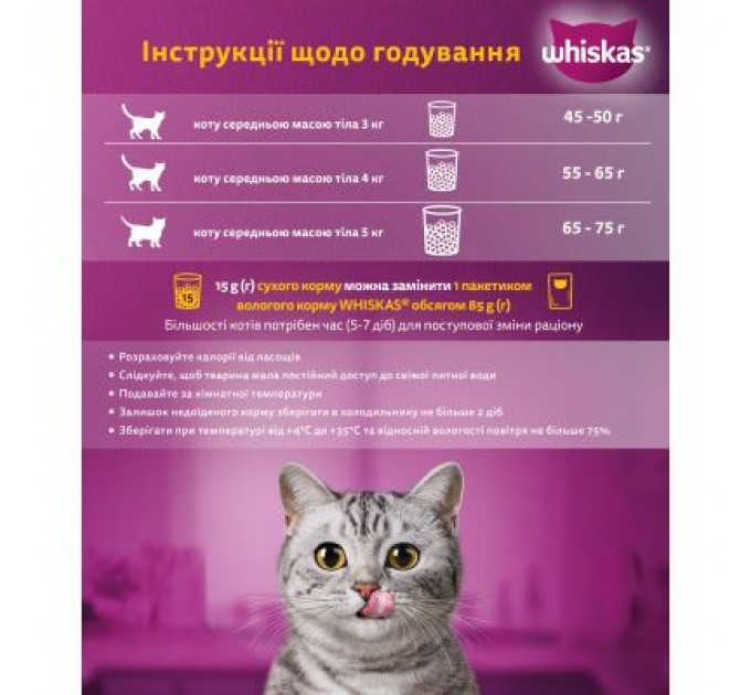 Сухий корм для кішок Whiskas з тунцем 800 г (5900951305269)