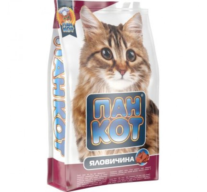 Пан Кот Сухий корм для кішок Пан Кот Яловичина 400 г (4820111140374)