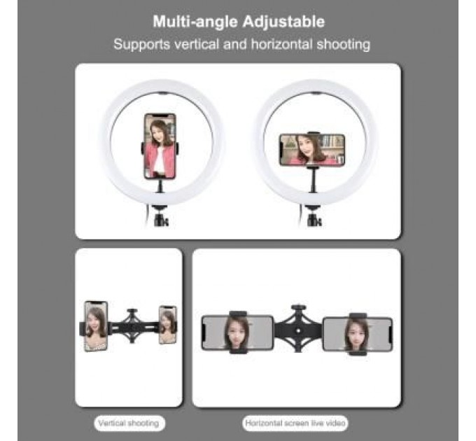 Puluz Набір блогера Puluz Ring USB LED lamp PKT3062B 11.8" + tripod 1.65 м (PKT3062B)