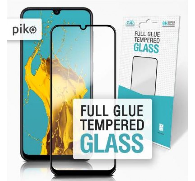 Piko Скло захисне Piko Piko Full Glue для Samsung A12 black (1283126509445)