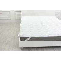Наматрацник MirSon Eco Light №1712 EcoSilk Air-Soft звичайний на резинці по кутах White 180x200 см (2200002888349)