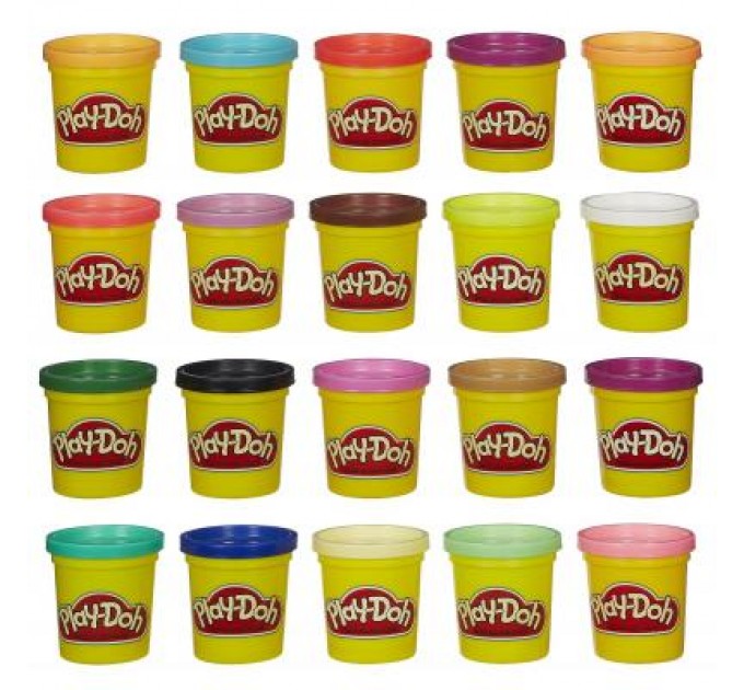 Hasbro Набір для творчості Hasbro Play-Doh Пластилин 20 баночек (A7924)