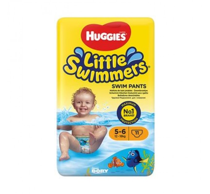 Підгузки Huggies Little Swimmer 5-6 (12-18 кг) 11 шт (5029053538426)