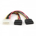 Cablexpert Кабель живлення Molex to 2xSATA power 0.3m Cablexpert (CC-SATA-PSY-0.3M)