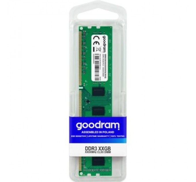 Модуль пам'яті для комп'ютера DDR3 8GB 1600 MHz Goodram (GR1600D364L11/8G)