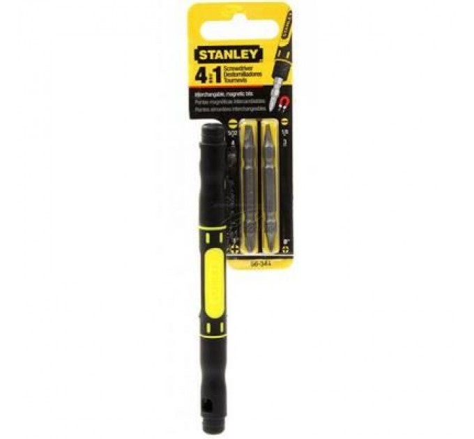 Набір викруток Stanley кишенькова з двома двосторонніми вставками (66-344M)