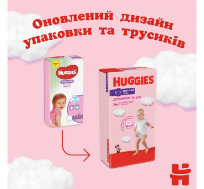 Huggies Підгузки Huggies Pants 4 (9-14 кг) для дівчаток 72 шт (5029053564098)