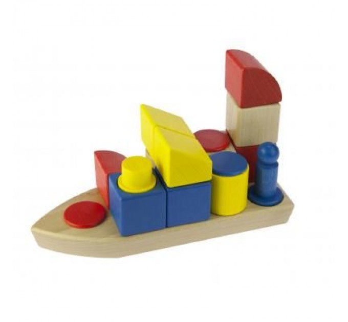 Nic Конструктор Nic cubio деревянный Кораблик (NIC2131)