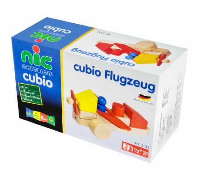 Конструктор Nic cubio деревянный Самолет (NIC2132)